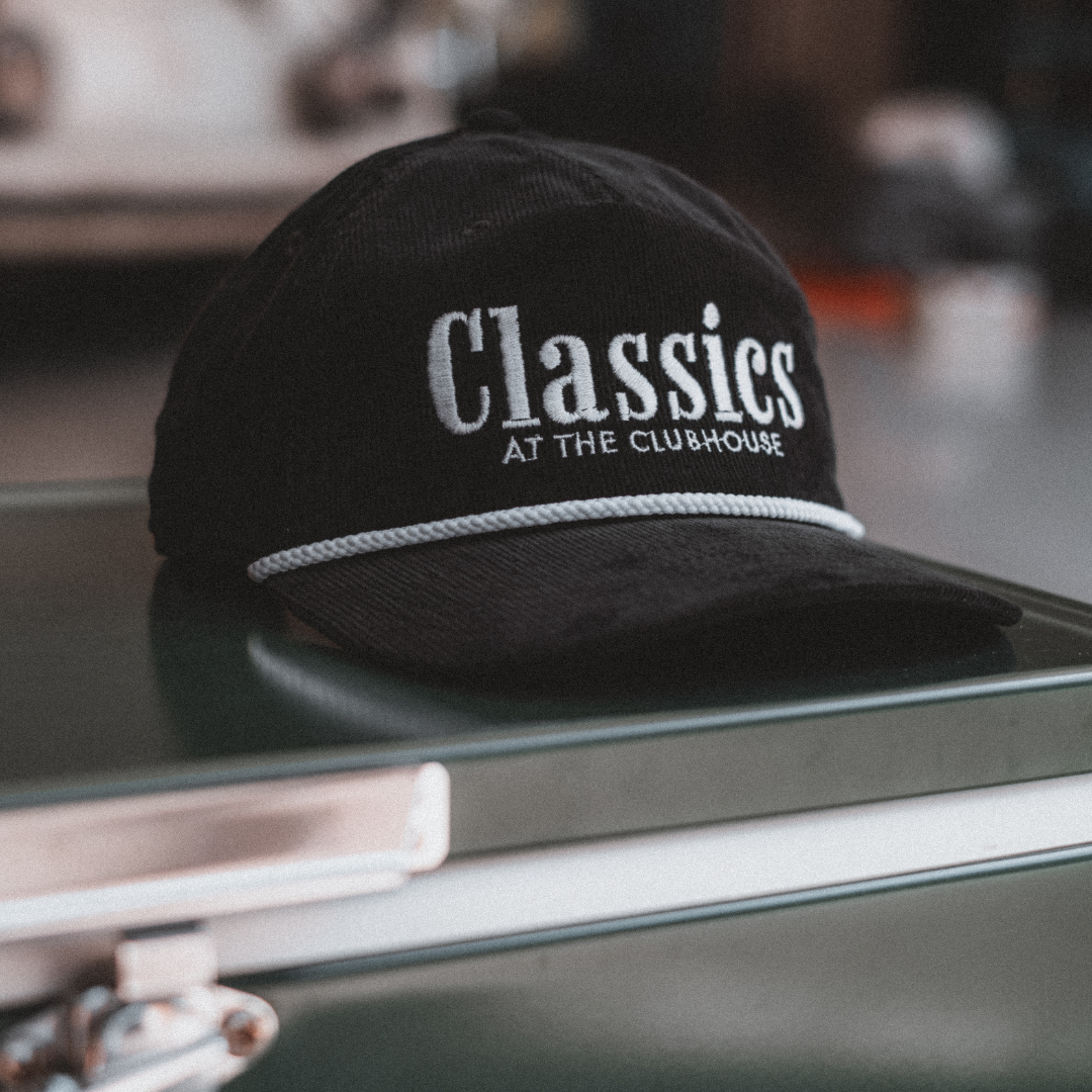 Classics at the Clubhouse Black Rope Cap