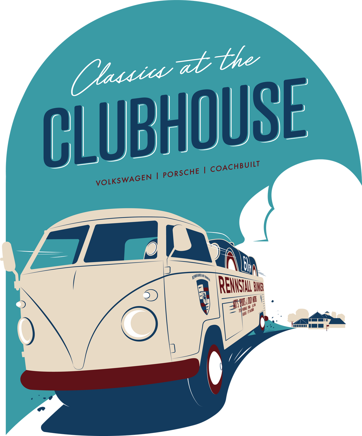 Classics at the Clubhouse Stickers & Window Clings